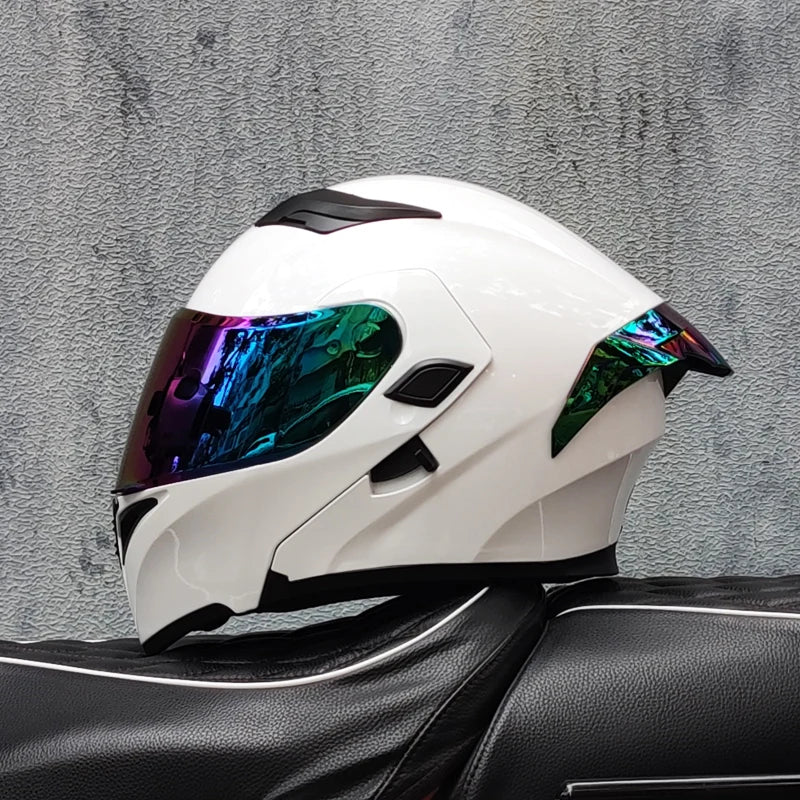 2024 New ORZ-169B Flip Up Motorcycle Helmet Full Face Off Road Casque M-XXL Szie Motocross Cascos Para Moto Dot Approved Unisex
