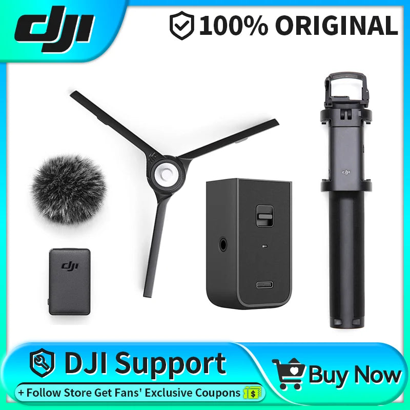 DJI Osmo Pocket 2 Extension Rod Micro Tripod Do-It-All Handle Accessories Retractable Wireless Microphone Transmitter New
