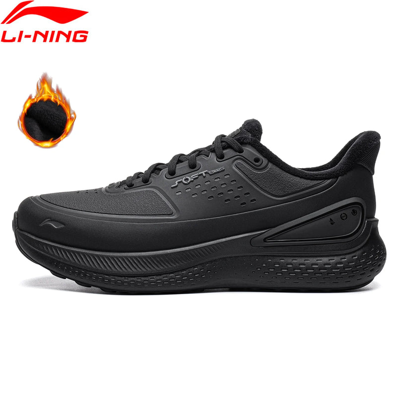ស្បែកជើងបុរស Li-Ning SOFT PLUS 3 FLEECE របៀបរស់នៅ ស្បែកជើងកីឡាប្រចាំថ្ងៃ ស្បែកជើងកីឡាទាន់សម័យ AGLW157