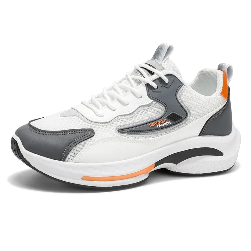 Men's sneakers four seasons mesh breathable soft sole non-slip comfort outdoor casual running shoes fashion student sports shoes