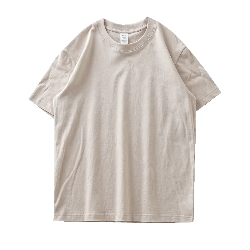 DUKEEN 8.1Oz 230gsm Men's Pure Cotton T Shirts 2025 Summer New Oversizes Solid Color T-Shirts for Men and Women Customizable