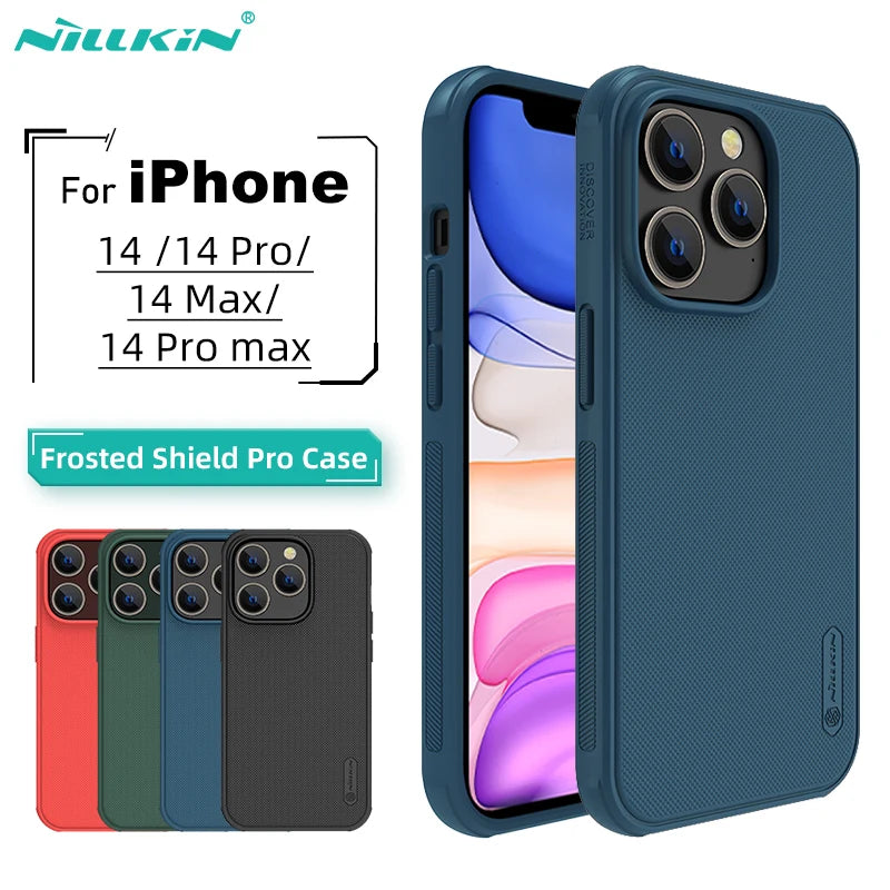 For iPhone 16 Pro Max Case For iPhone 15 Pro Max NILLKIN Frosted Shield Pro PC Matte Back Cover For iPhone 14 Pro Phone Shell
