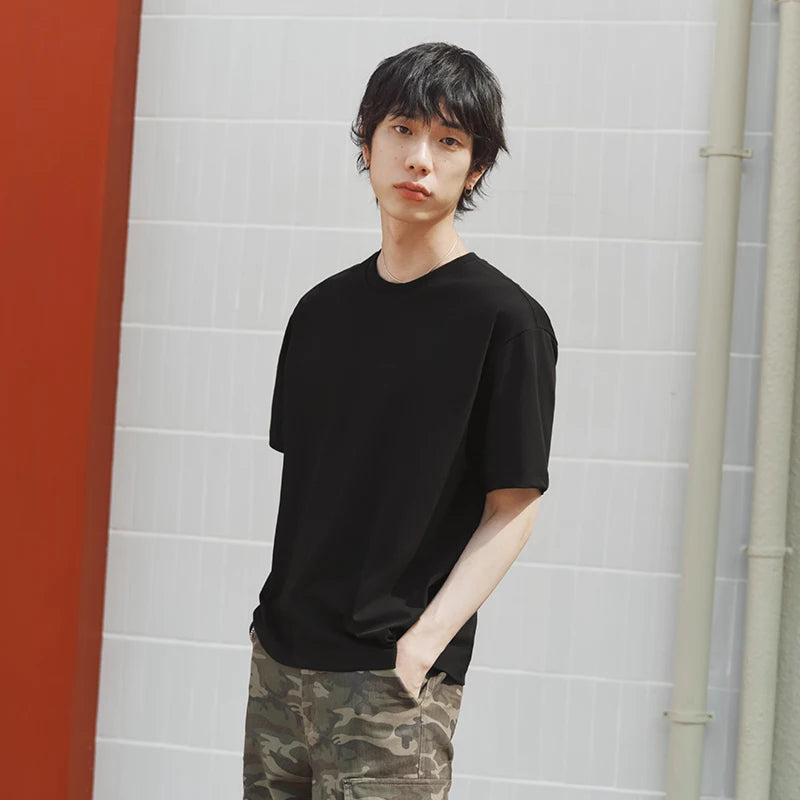 Semir Men T shirt 2026 Fashion Solid Color Crew Neck Knitted Quick Dry Cool Feeling Antibacterial Tops Clothes For Man
