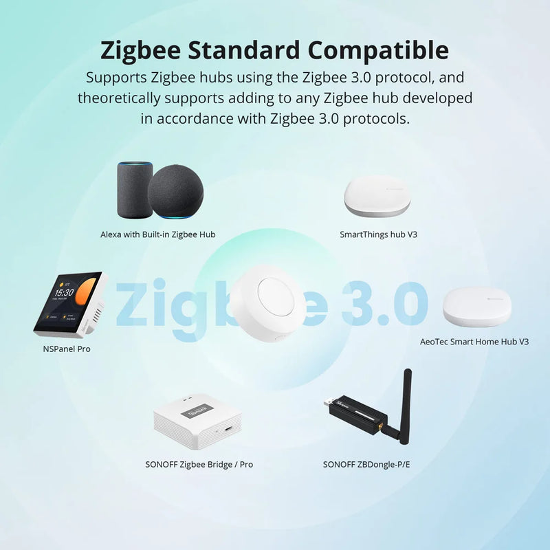 SONOFF SNZB-01P Smart Zigbee Wireless Switch 1-10PCS Smart Scene via eWeLink Two-Way Control with TX Ultimate NSPanel Pro Switch