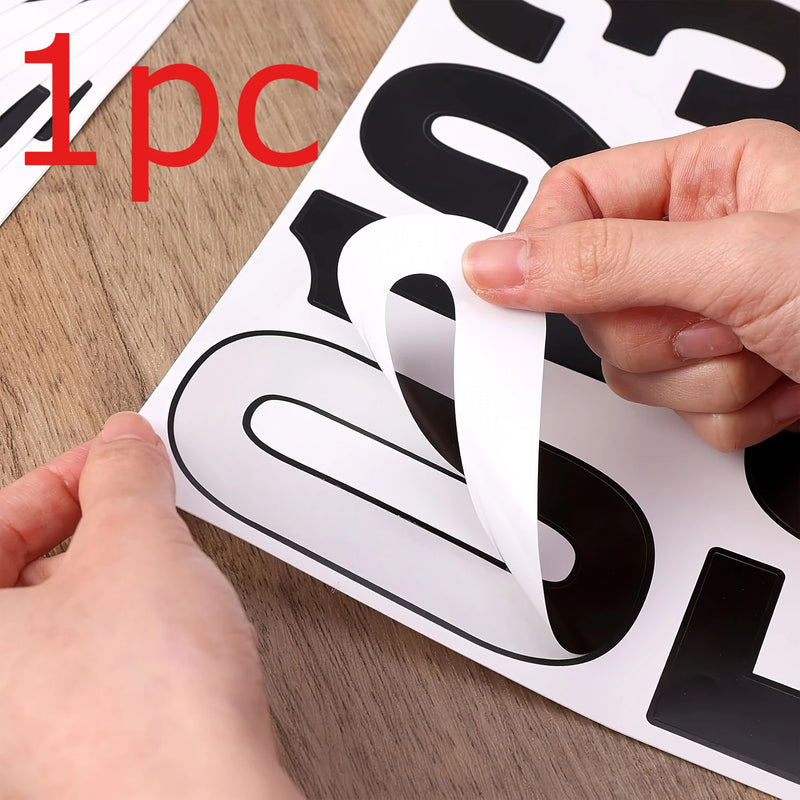 1/2/3pcs 4inch 0 to 9 digit stickers, waterproof stickers for mailbox house number labels, suitable for office, school, and home