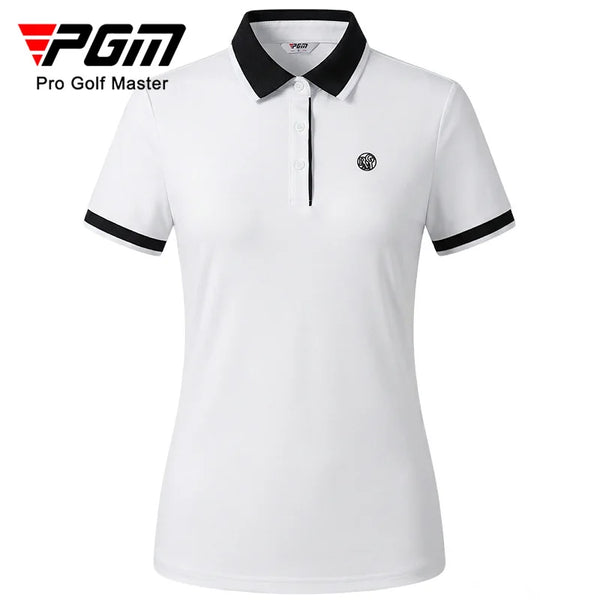PGM Women's Golf Short Sleeved T-shirt Spring/Summer Polo Shirts Sports Top Clothing YF885