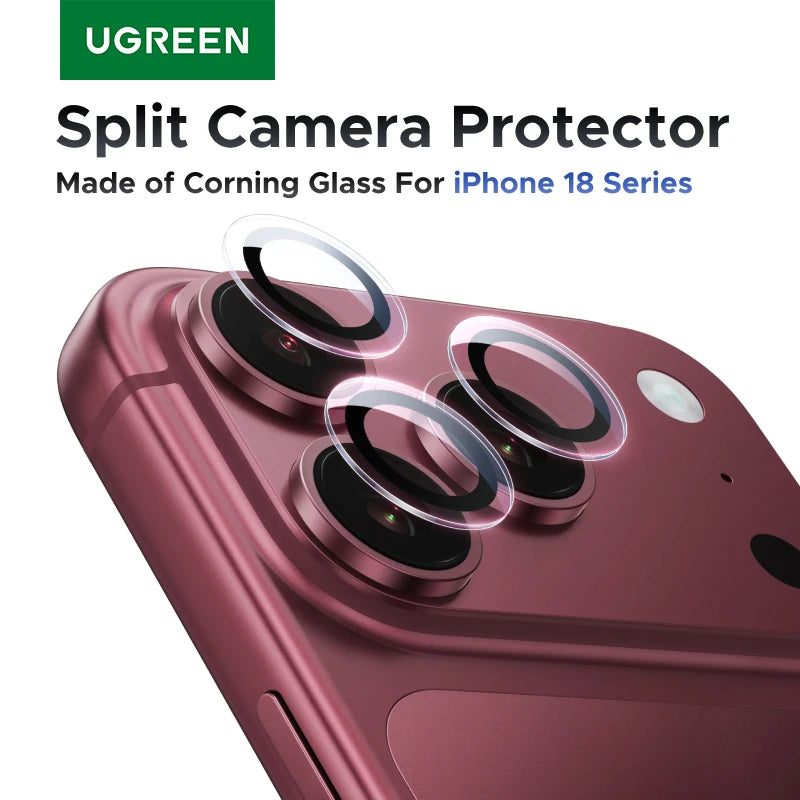 UGREEN Camera Lens Protector for iPhone 18 17 16 15 Pro Max Full Lens Glass for iPhone 18pro Protective Film