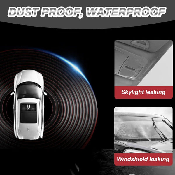 SEAMETAL H Type Car Rubber Sealing Strip Car Windshield Panel Moulding Seal Strip Sticker Leak-proof for Car Windshield Skylight