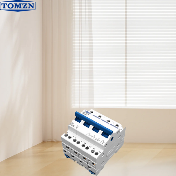 TOMZN TO219G 40A/63A MTS Transfer Switch 1P/2P/3P/4P | Blue Handle Dual Power Isolator Breaker for Generator PV | 400V