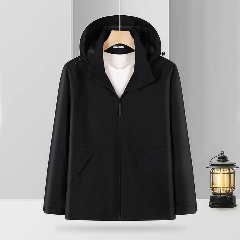 Autumn outdoor Hooded pure color  casual  Single layer down jacket waterproof windproof  outdoor  travel couple clothes