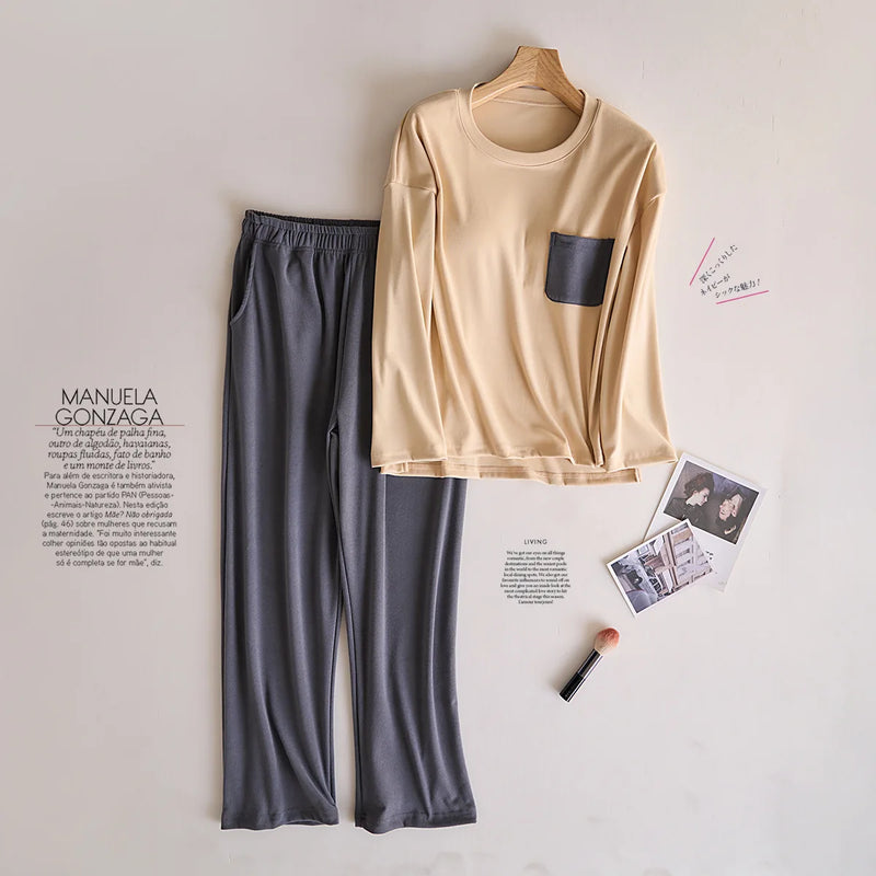 Pijama Mujer Invierno New Thicken Velvet Sleepwear For Sleeping Suit Breast Pad Women Pajama Set Fleece Warm Home Clothing