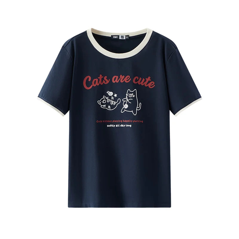 Semir Women Tshirt Pattern Moisture Wicking Quick Dry Antibacterial Cute Casual Pullover 2026 Summer Fashion Top