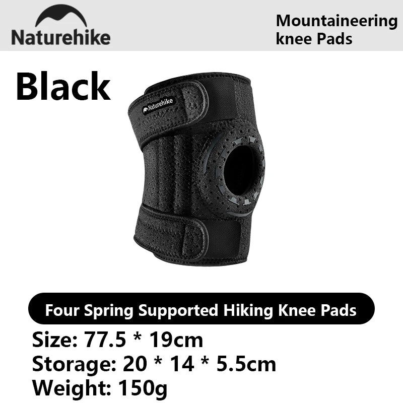 Naturehike New Four Spring Support Mountaineering Knee Protector Outdoor Adventure Leg Thickened Stress Relieving Protective Pad
