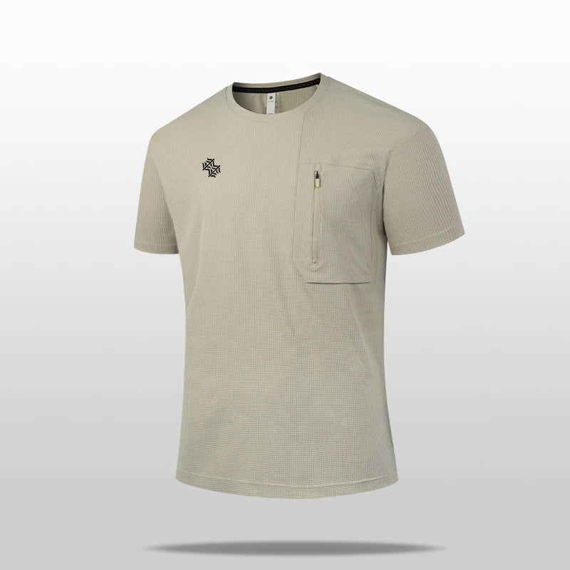 SBWL High-quality breathable quick-drying T-shirt outdoor leisure sports summer suitable men with short sleeves running Tops
