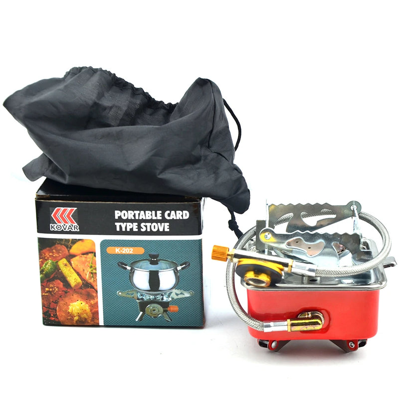 Foldable Mini Square Stove Portable  Heater  Cover Camping Cooking Utensil Ultra-Light Travel Cookware For Hiking Fishing