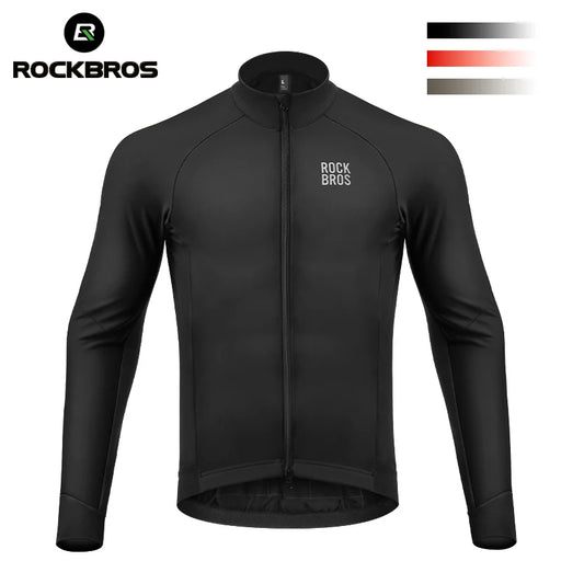 ROCKBROS Winter Cycling Jacket 0 Degree Thermal Bike Jacket Outdoor Warm Fleece Coat Mtb Bicycle Jersey Windbreaker Clothes