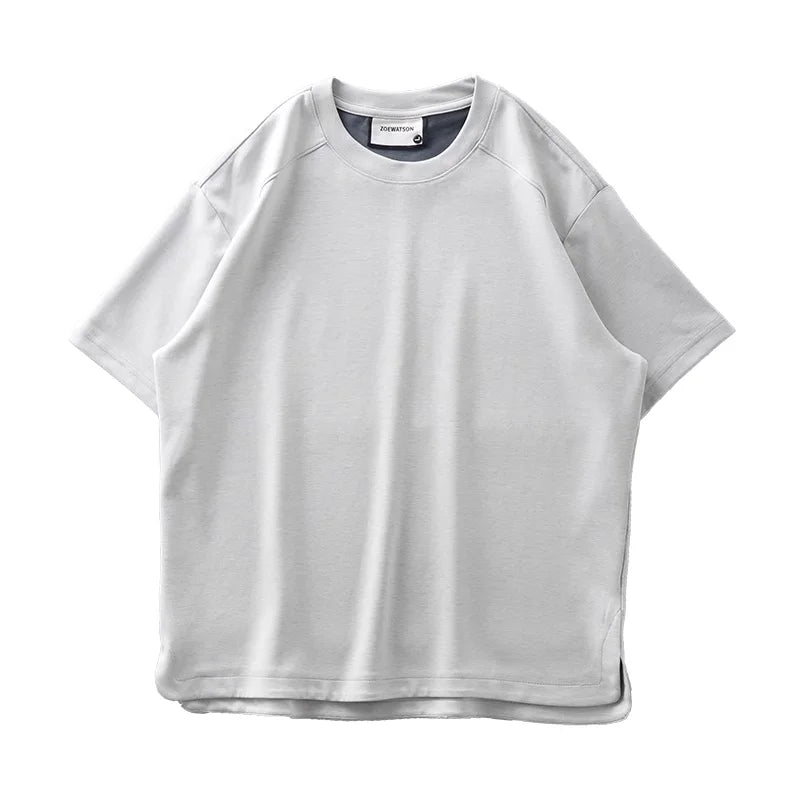 DUKEEN Modal Fabric T Shirts for Men 2025 Summer New Coolness Quick-Drying Shorts-Sleeve Tops Oversized Men's Clothing