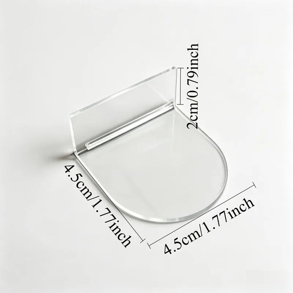 3/6pcs Acrylic Wall-Mounted Display Rack,Drill-Free Self-Adhesive Transparent Shelves,Suitable for Collections,Miniature Models.
