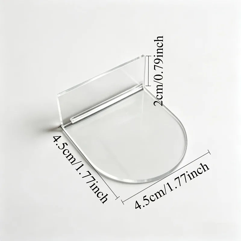 3/6pcs Acrylic Wall-Mounted Display Rack,Drill-Free Self-Adhesive Transparent Shelves,Suitable for Collections,Miniature Models.