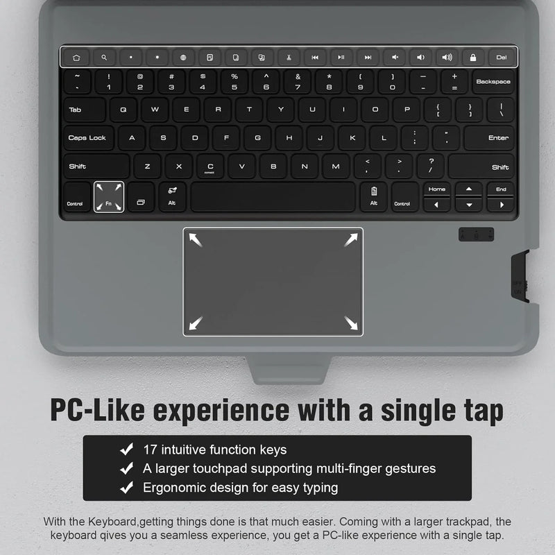 NILLKIN Magic Keyboard For Samsung Galaxy Tab S10 FE+ Case Backlight Keyboard For Samsung S10/S9 Plus Case With Len Protection