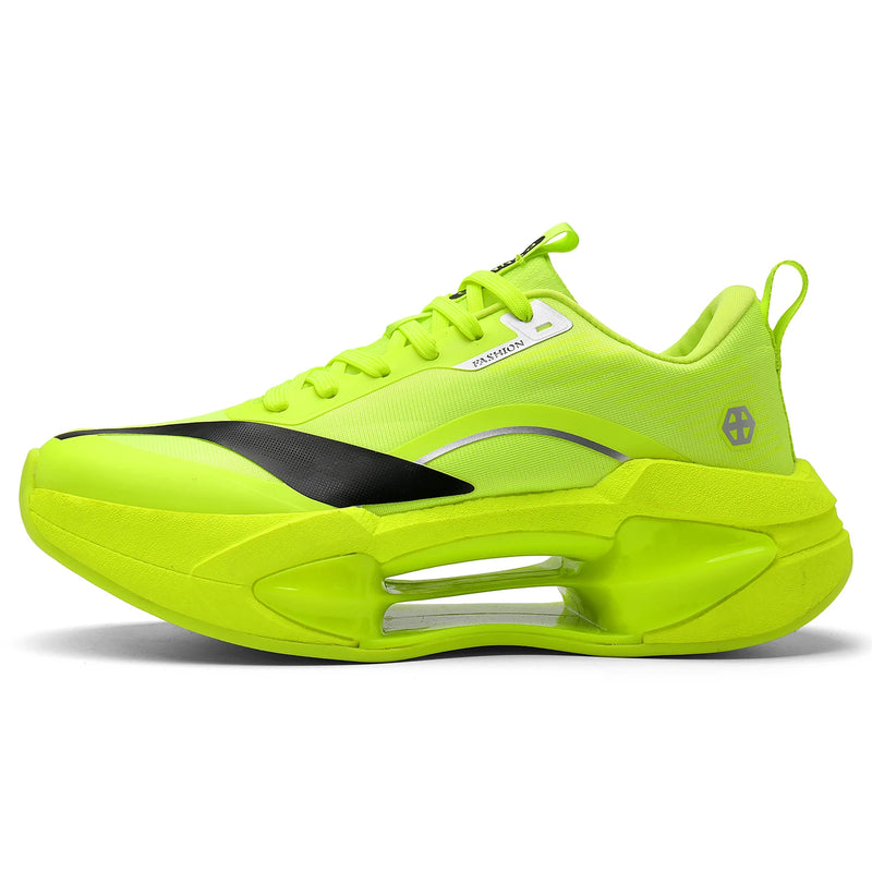 Unisex Sports Shoes Marathon Features Autumn Outdoor Running Shoes Hollowed Out Soft Sole Anti Slip Damping Training Shoes Man