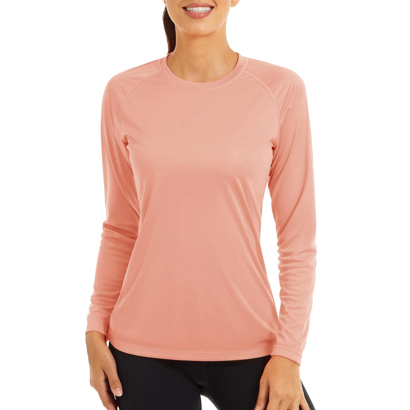 TACVASEN UPF 50+ Sun/Skin Protection Quick Dry T-Shirts Womens Long Sleeve Outdoor Performance Tee Shirts Summer Casual Tops