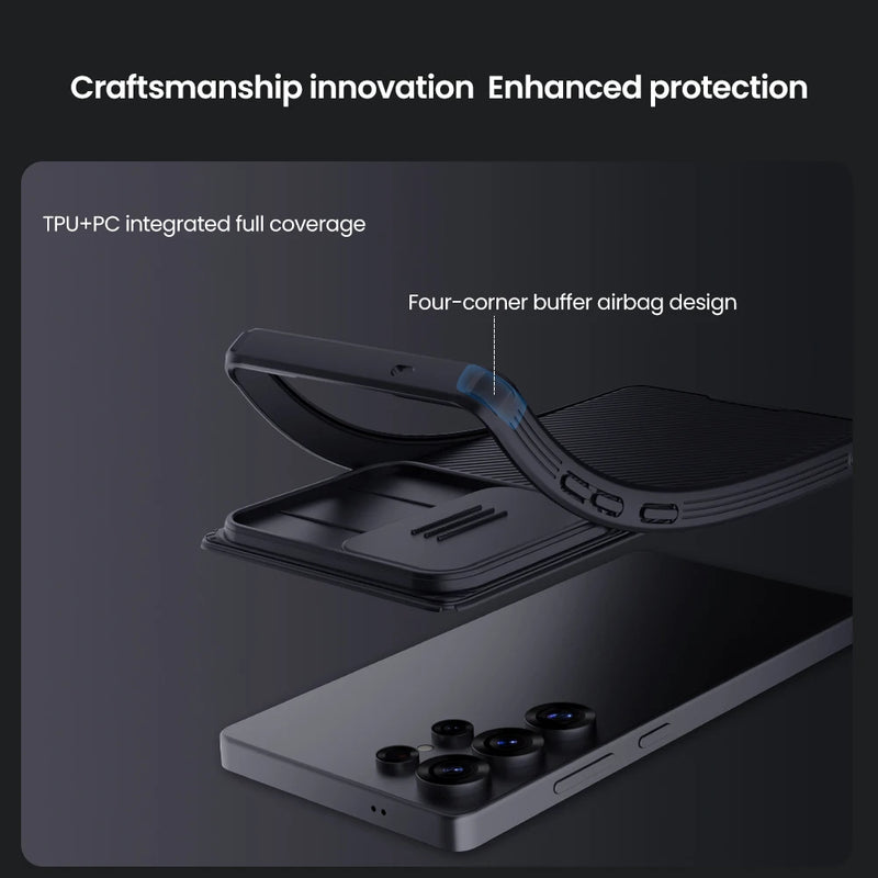 NILLKIN For Samsung Galaxy S25 Ultra Magnetic Case CamShield Pro Sliding Camera Protection Back Cover For Samsung S25/S25 Plus