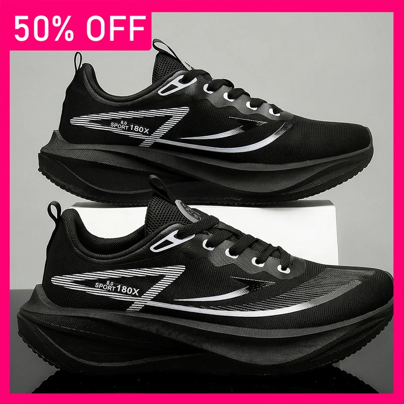 Unisex Sports Shoes Breathable Light Mesh Professional Running Training Shoes New Fashionable Lace Up Comfortable Fitness Shoes