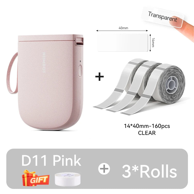 NIIMBOT D11 New Version Label Printer Mini Portable 300DPI Bluetooth Wireless Label Maker Name Tag Kitchen Sticker PrintingMaker