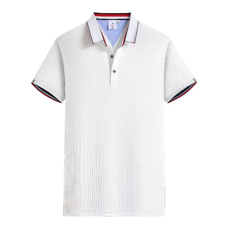 Summer Casual Loose Fit  Short Sleeve Polo Shirts  Customizable Corporate  Logo Printed Work Uniforms for Men And Women