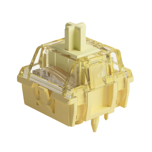 Akko V5 Pro Cream Yellow Switch 5Pin 50gf Thocky Linear Switch Factory Lubed Compatible with Cherry MX Mechanical Keyboard 45pcs