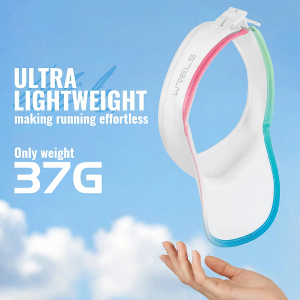 WRELS Sun Visor Hat Summer Breathable UV Protection Running Empty Top Hat Outdoor Sports Quickly Dry Cool Tennis Sun Cap