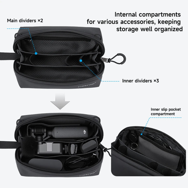 Tigernu Small Storage Bag For Travel Clutch Bag Men Handheld Bags Waterproof TPU Bags Male Portable Bag For PTZ Camera POCKET 3