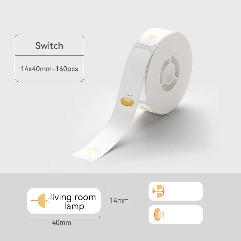 Niimbot Thermal Printer Labels 1 Roll of Self-adhesive Label Paper for D110 D11 D101 H1 H1S Bluetooth Label Maker
