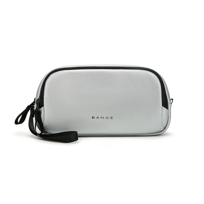BANGE YKK Double Zipper Men Travel Organizers Portable Male Travel Bag Oxford Clutch Data Cable Storage Bags for Digital Product