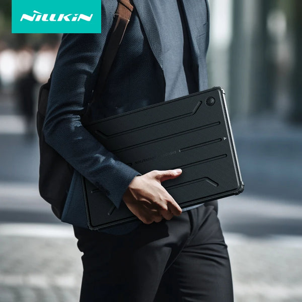 For Macbook Air M1 Case For Macbook Air M2 Case NILLKIN Bumper Frosted Laptop Sleeve PU Leather Laptop Case For Macbook Air 13