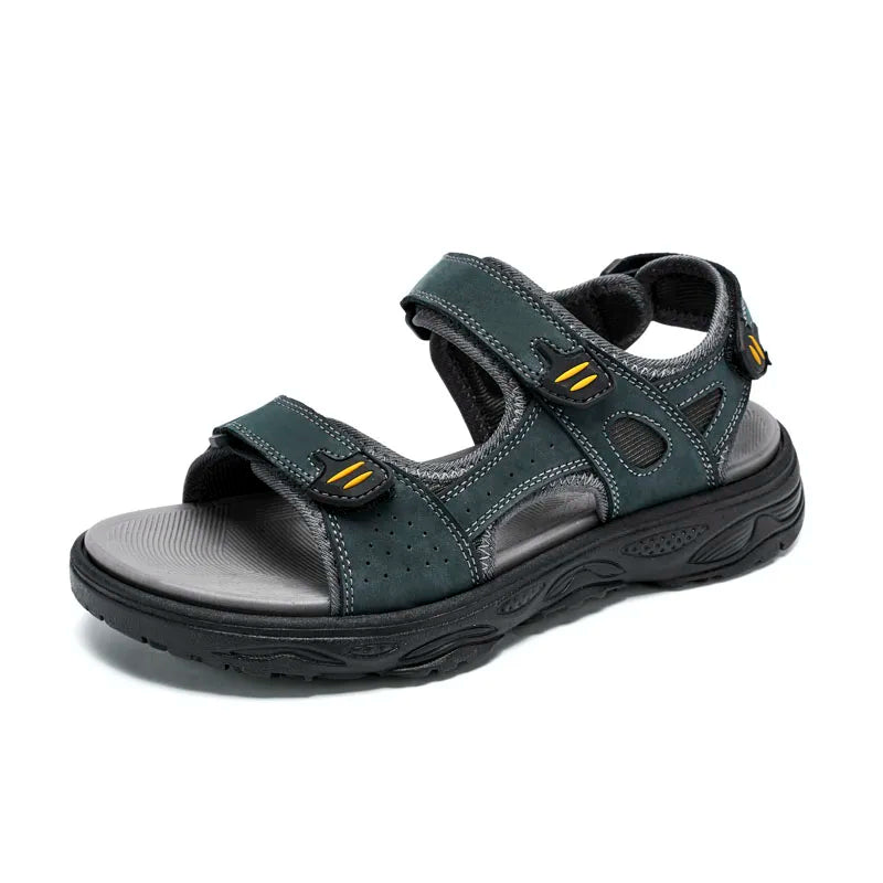 Summer Retro Sandals For Men Genuine Leather Sandals Outdoor Shoes Beach Verano Sandale Homme Sandalias Hombre