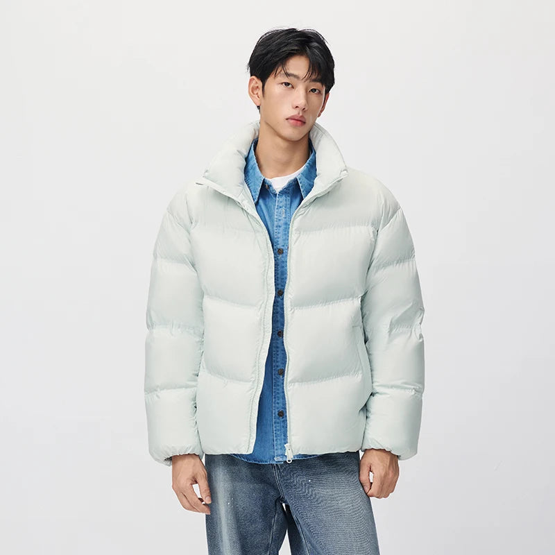 អាវក្រៅ Semir សម្រាប់បុរស កអាវឈរ ការពារខ្យល់ ការពារទឹក ឆ្នាំ២០២៦ ថ្មីសម្រាប់ពាក់ប្រចាំថ្ងៃ រដូវរងា ស្ទីលធម្មតាសម្រាប់ទីក្រុង