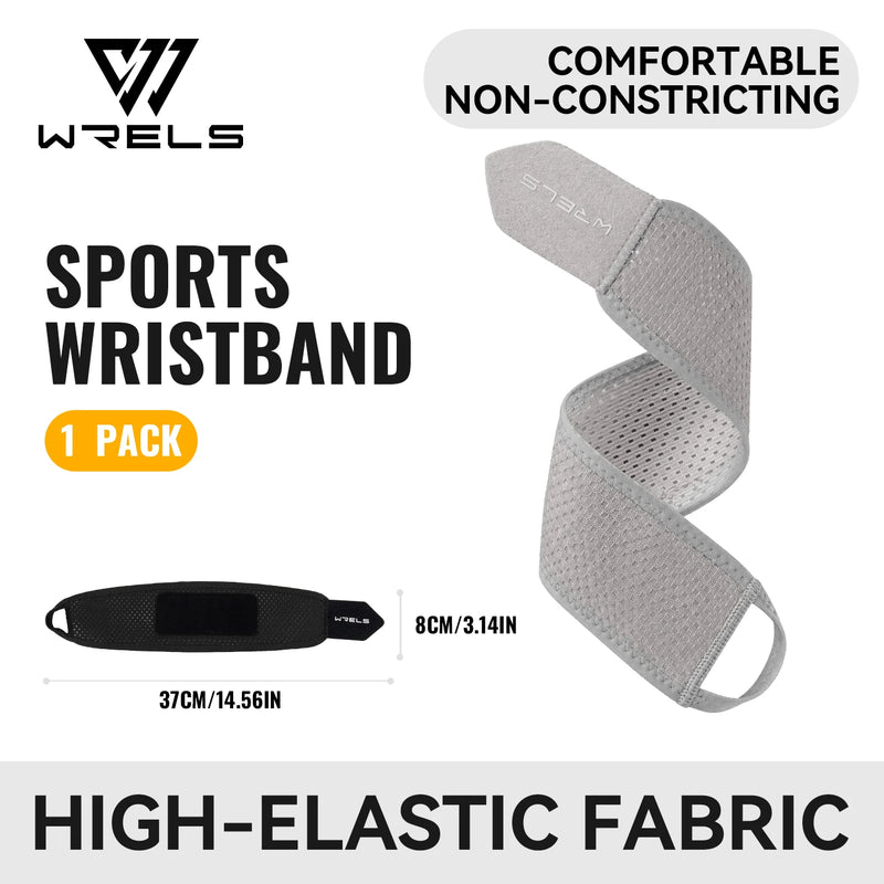 WRELS 1/2 Pcs Sports Wrist Brace Breathable Compression Strap Elastic Adjustable Tennis Basketball Carpal Support Wristband