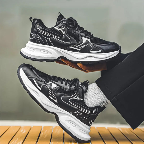 Chunky Sneakers Summer New Breathable lightweight Casual Men's Outdoor anti Slip Running Shoes Fashion Student Speed Sports Shoe