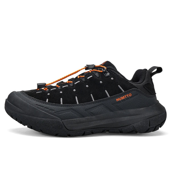 HUMTTO Winter Man Hiking Shoes Leather Breathable Non-slip Casual Sneaker Mens Outdoor Trail Walking Sneakers Men Trekking Shoes