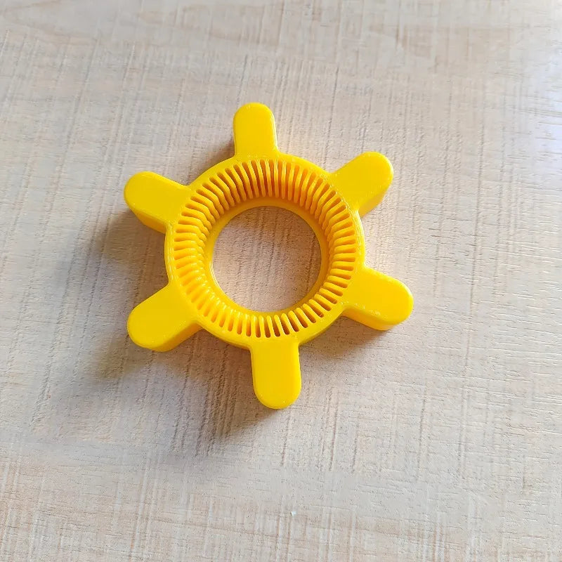 2PCS Manual Plastic Bottle Opener -Easy-To-Grip Rotating CapYellow Gear Shape Design, Suitable for Soda And Beverage Bottles