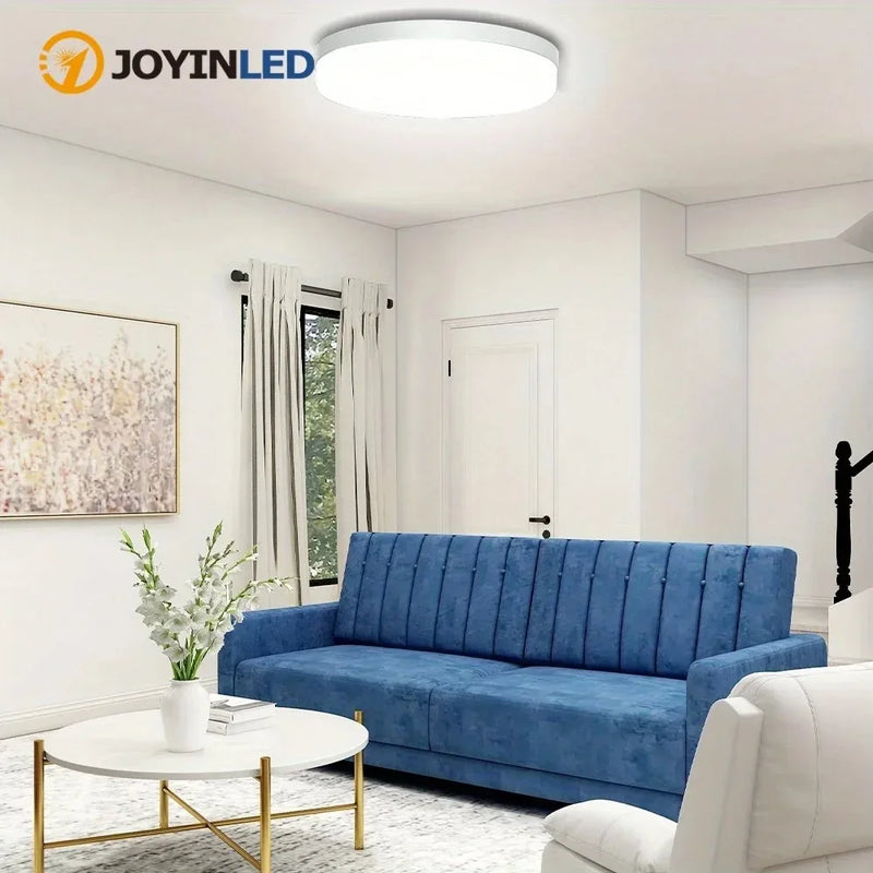 ភ្លើងពិដាន JOYINLED 6000K ពណ៌សត្រជាក់ ភ្លឺចែងចាំង សម្រាប់ផ្ទះបាយ បន្ទប់គេង និងច្រើនទៀត - ចង្កៀងសន្សំសំចៃថាមពលសម្រាប់ភ្លើង LED បន្ទប់ទទួលភ្ញៀវ