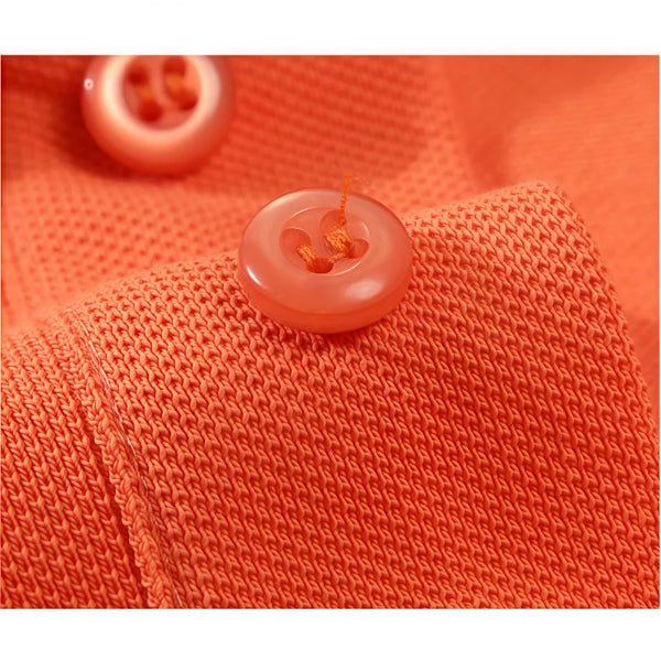 Turn-down Collar High-End Pure Cotton Polo Shirt Short Sleeve  casual Corporate  business Group Meetings  custom Logo