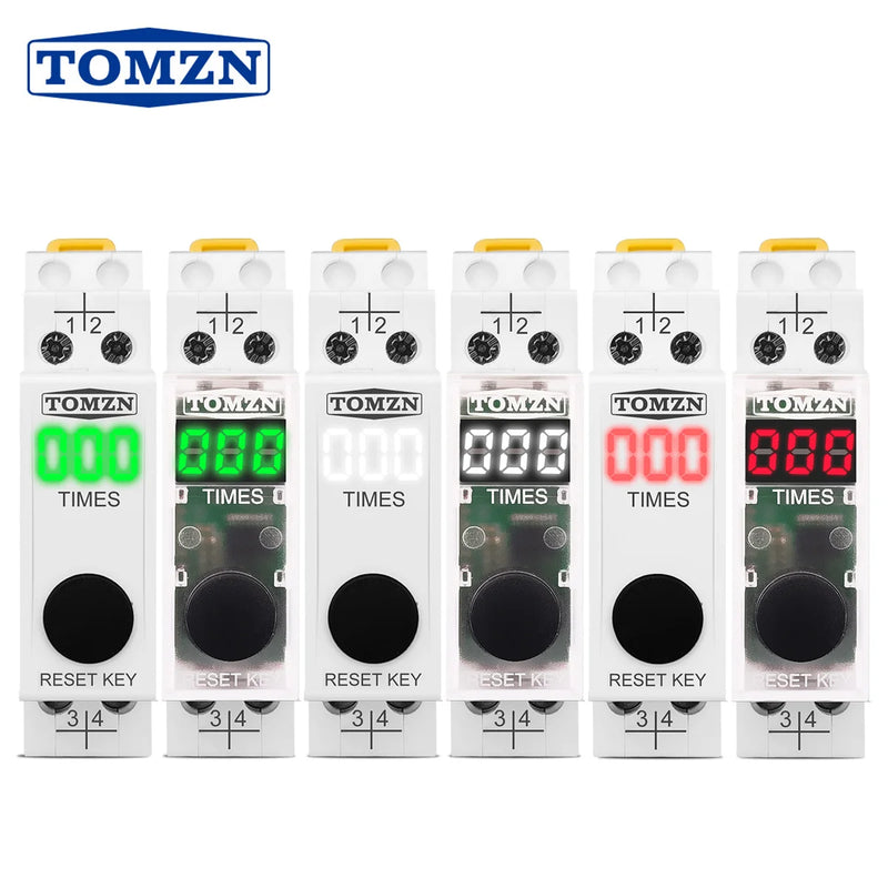 TOMZN Din Rail LED Display SPD Surge Protective Device Lightning Strike Counter 220V 50/60Hz 0-999 Times TO-LSC TOMZN
