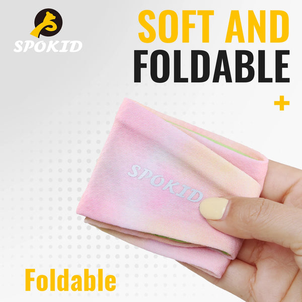 SPOKID Kid's Sports Headband Quick Drying Elastic Hair Band Running Sweat-Absorbent Basketball Tennis Moisture-wicking Sweatband