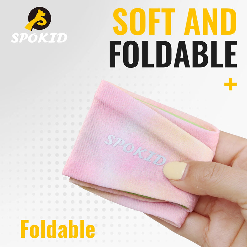 SPOKID Kid's Sports Headband Quick Drying Elastic Hair Band Running Sweat-Absorbent Basketball Tennis Moisture-wicking Sweatband