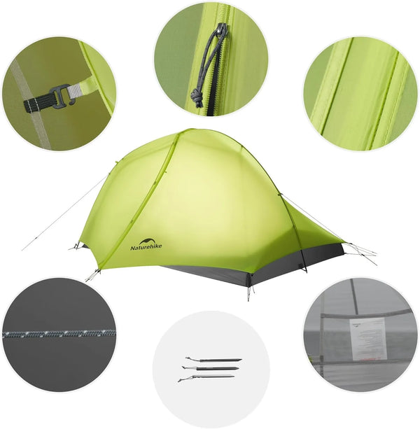 Naturehike 2025 New Star Trail Ultralight 3-Season Hiking Tent Waterproof Ventilated Breathable Single Camping Tent