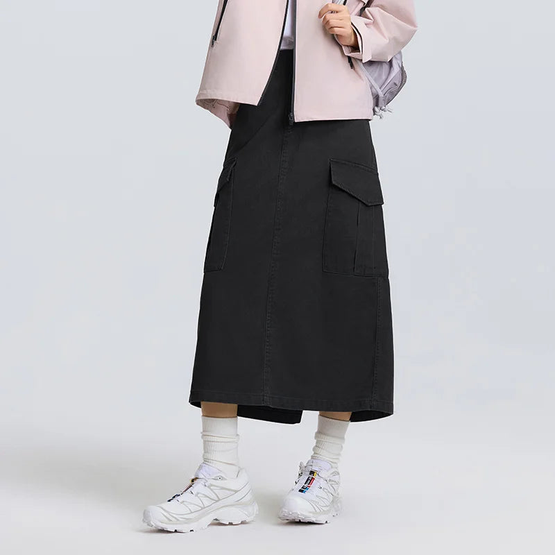 Semir Women Skirt Brushed 2026 Solid Side Split Straight Workwear Urban Casual Everyday Style Soft Comfortable Daily