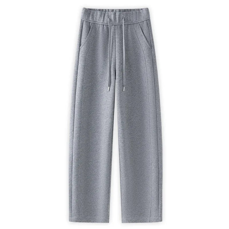 2026 Narrow Version of The Wide-leg Sweatpants Women 2025 New High-waisted Drape Loose Casual Pants Drape Thin Straight Pant